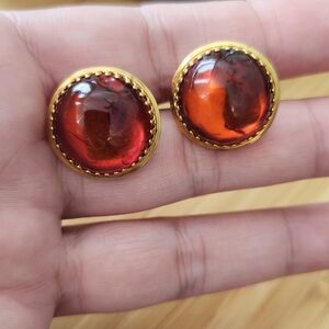 Amber Guild 12k GF earrings